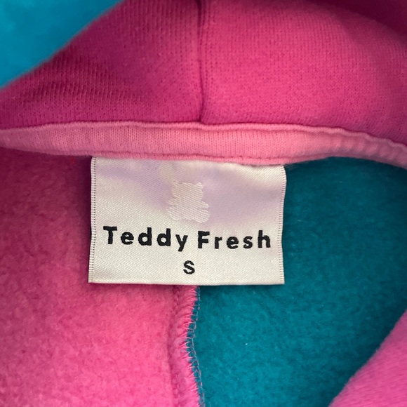 Teddy Fresh Color block Varsity Hoodie - S - EUC - Picture 3 of 9